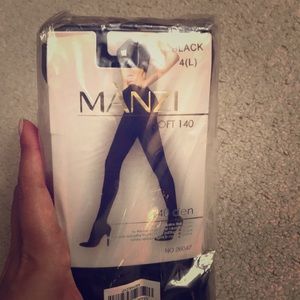 Black opaque tights ( pack of two)